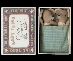 *New* Maileg | Twin Baby Mice In Matchbox