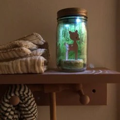 Tree By Kerri Lee Solar Powered Mason Jar Night Light *New*