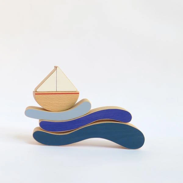 The Wandering Workshop Boat And Waves Stacking Toy *New* 5 The Wandering Workshop Boat And Waves Stacking Toy *New*
