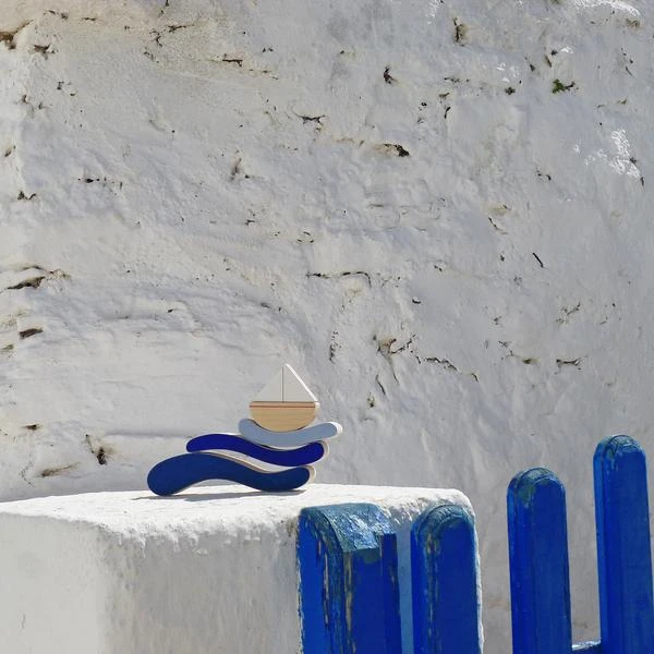 The Wandering Workshop Boat And Waves Stacking Toy *New* 6 The Wandering Workshop Boat And Waves Stacking Toy *New*