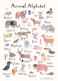 Vendor-unknown Animal Alphabet Poster