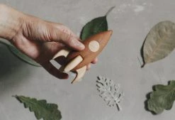 Tateplota *New* Handmade Wooden Rocket