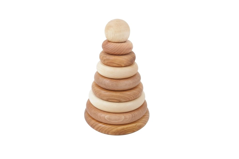 Wooden Story Natural Wooden Stacker *New* 4 Wooden Story Natural Wooden Stacker *New*