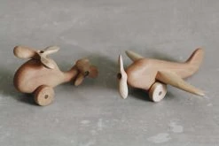 Tateplota *New* Handmade Wooden Helicopter