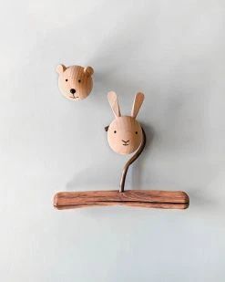 Vendor-unknown Wooden Mini Animal Wall Hook *New*