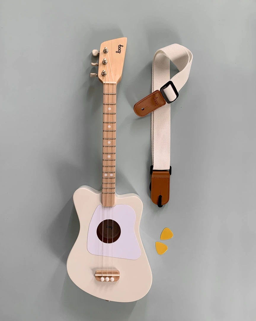 Loog Kids Wooden Guitar With Strap *New* 3 Loog Kids Wooden Guitar With Strap *New*