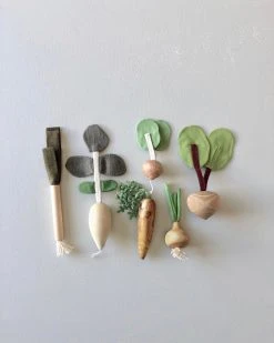 Vendor-unknown Handmade Wooden Vegetable Set